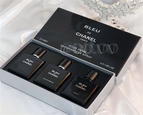 chanel bleu de chanel eau de parfum gift set|chanel miniature perfume gift set.